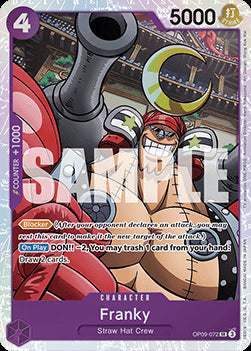 Franky (OP09-072) (V.1) OP09 Super Rare Excellent Englisch