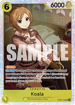Koala (OP09-103) (V.1) OP09 Super Rare Near Mint Englisch