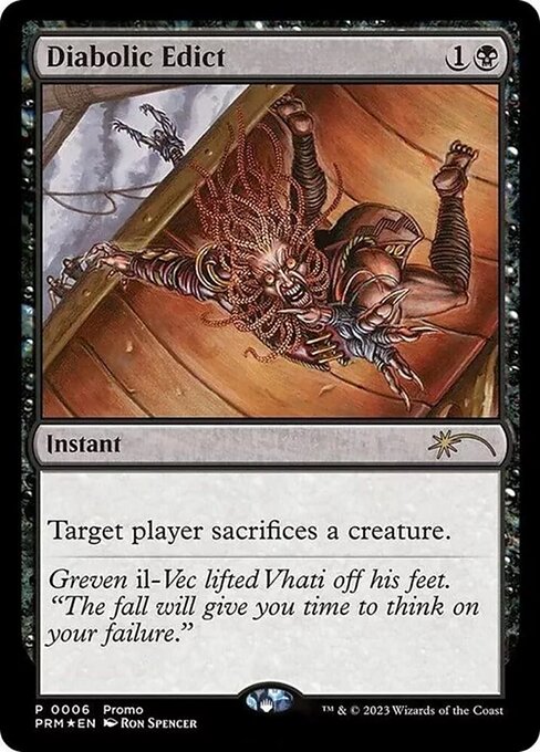 Diabolic Edict (V.2) PROM- Rare Excellent Englisch Foil