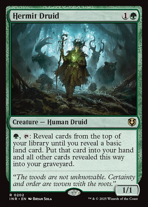 Hermit Druid INR-202 Rare Near Mint Englisch Foil
