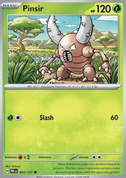 Pinsir PRE-003 Common Near Mint Deutsch Reverse Holo