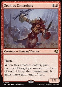 Zealous Conscripts INR-183 Rare Near Mint Englisch Foil