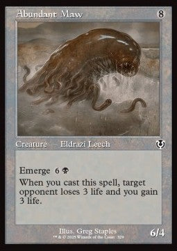 Abundant Maw XINR-329 Common Near Mint Englisch Foil