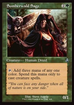 Somberwald Sage XINR-418 Uncommon Near Mint Englisch Foil