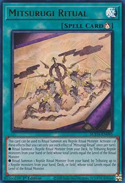 Mitsurugi-Ritual (V.1) SUDA-095 Ultra Rare Excellent Deutsch 1. Auflage