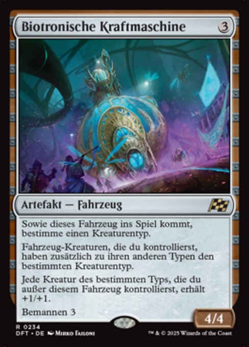 Biotronische Kraftmaschine DFT-234 Rare Excellent Deutsch Foil