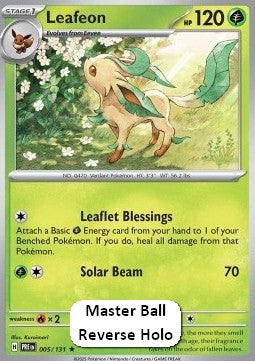 Leafeon xPRE-005 Rare Excellent Englisch Reverse Holo