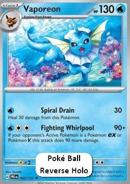 Aquana xPRE-022 Rare Near Mint Deutsch Reverse Holo