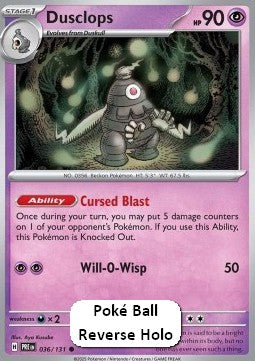 Zwirrklop xPRE-036 Common Near Mint Deutsch Reverse Holo