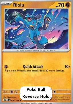 Riolu xPRE-050 Common Excellent Deutsch Reverse Holo