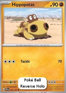 Hippopotas xPRE-052 Common Near Mint Deutsch Reverse Holo