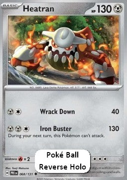 Heatran xPRE-068 Uncommon Near Mint Deutsch Reverse Holo