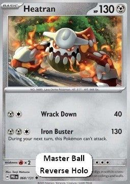 Heatran xPRE-068 Uncommon Near Mint Deutsch Reverse Holo