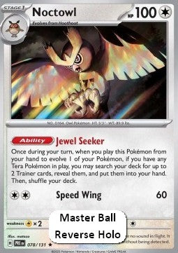 Noctowl xPRE-078 Rare Excellent Englisch Reverse Holo
