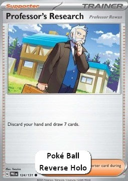 Professor's Research - Professor Rowan xPRE-124 Common Excellent Englisch Reverse Holo