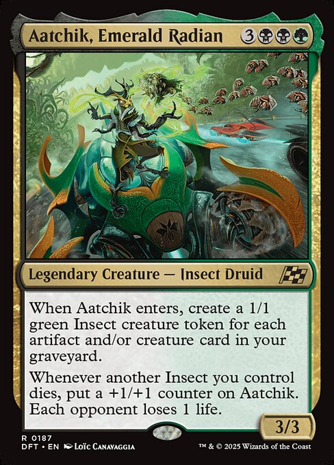 Aatchik, Emerald Radian DFT-187 Rare Near Mint Englisch Foil