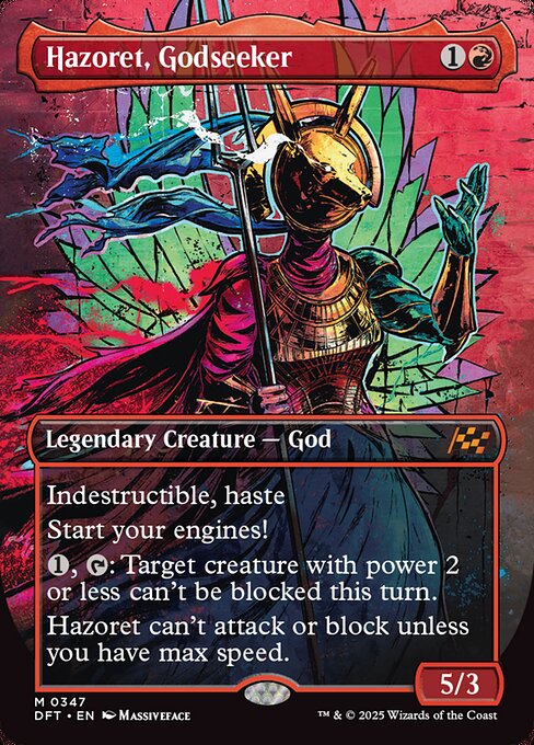 Hazoret, Godseeker DFTX-347 Mythic Near Mint Englisch Foil