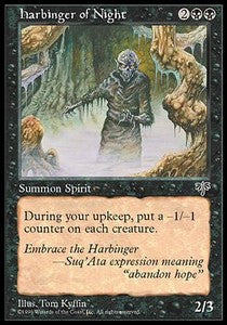 Harbinger of Night MIR- Rare Light Played Englisch