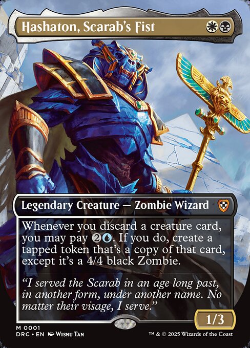 Hashaton, Scarab's Fist DRC-1 Mythic Excellent Englisch Foil