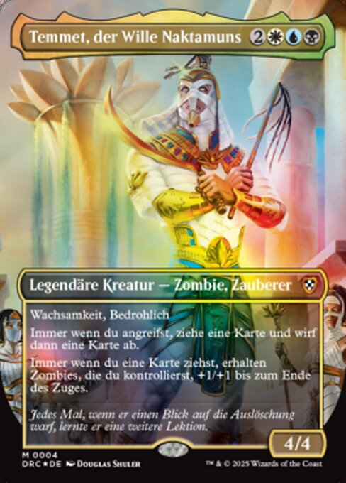 Temmet, der Wille Naktamuns DRC-4 Mythic Near Mint Deutsch Foil