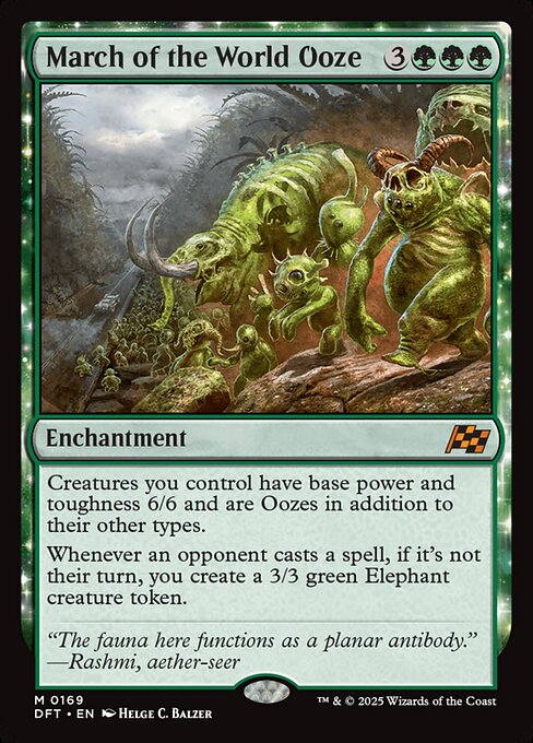 March of the World Ooze DFT-169 Mythic Near Mint Englisch