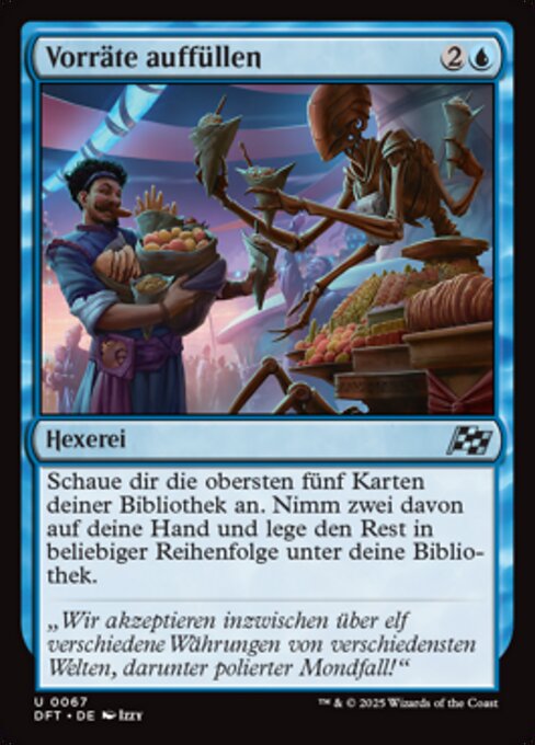 Vorräte auffüllen DFT-67 Uncommon Near Mint Deutsch Foil