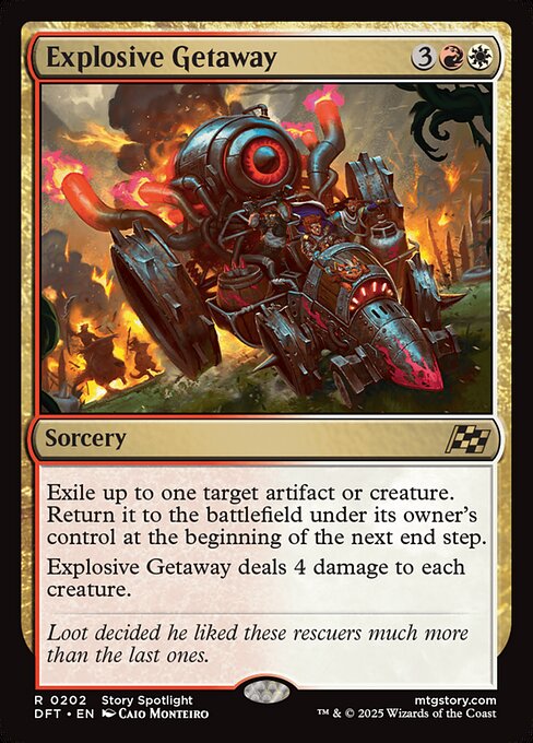 Explosive Getaway DFT-202 Rare Near Mint Englisch Foil