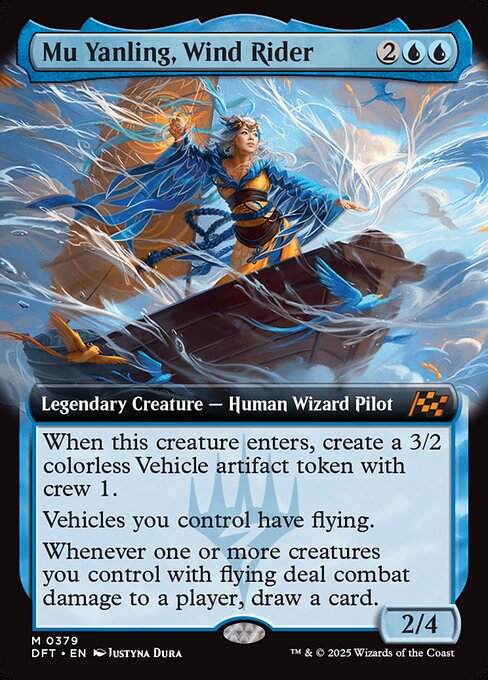 Mu Yanling, Wind Rider DFTX-379 Mythic Near Mint Englisch Foil