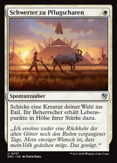 Schwerter zu Pflugscharen DRC-37 Uncommon Near Mint Deutsch