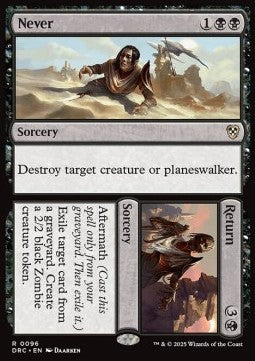 Never // Return DRC-96 Rare Near Mint Englisch