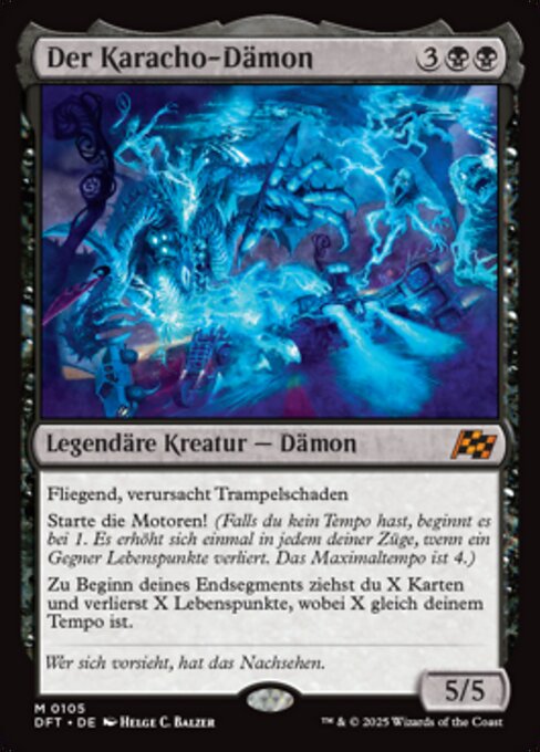 Der Karacho-Dämon DFT-105 Mythic Near Mint Deutsch