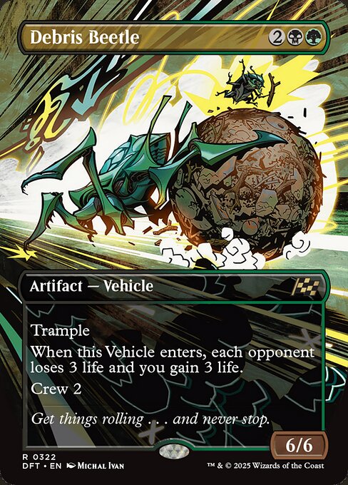 Debris Beetle XDFT-322 Rare Near Mint Englisch