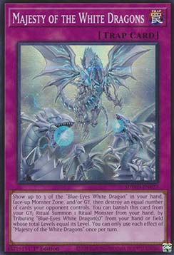Majestät der weißen Drachen SDWD-027 Super Rare Light Played Deutsch