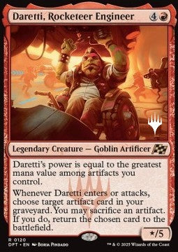 Daretti, Rocketeer Engineer PDFT-120 Rare Near Mint Englisch