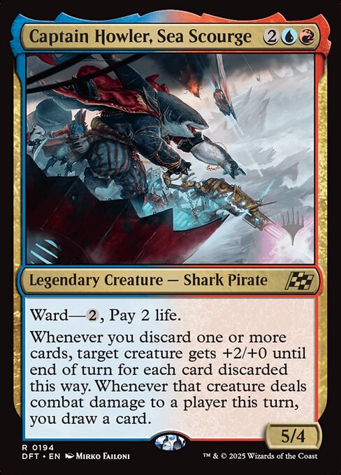 Captain Howler, Sea Scourge PDFT-194 Rare Near Mint Englisch