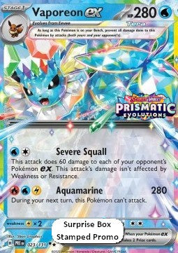 Aquana ex xPRE-023 Promo Near Mint Deutsch