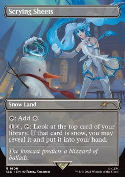 Scrying Sheets SLDW25-1606 Rare Light Played Englisch Foil