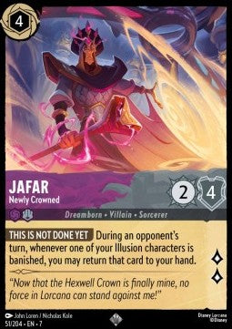 Jafar - Newly Crowned 7ARI-51 Super Rare Excellent Englisch
