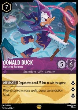 Donald Duck - Aufgeregter Zauberer (V.1) 7ARI-73 Legendary Excellent Deutsch