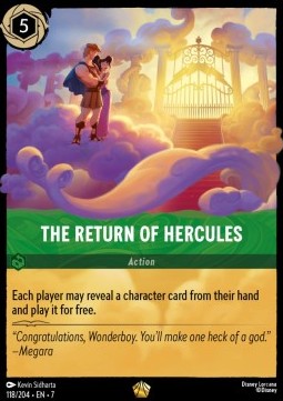The Return of Hercules (V.1) 7ARI-118 Legendary Near Mint Englisch Foil