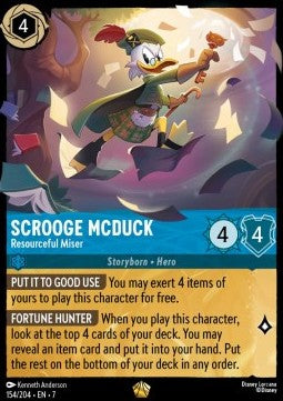 Dagobert Duck - Einfallsreicher Geizhals 7ARI-154 Legendary Near Mint Deutsch