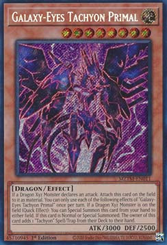 Galaxy-Eyes Tachyon Primal MZTM-011 Secret Rare Near Mint Englisch 1. Auflage