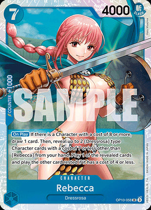 Rebecca (OP10-058) (V.1) OP10 Super Rare Near Mint Englisch
