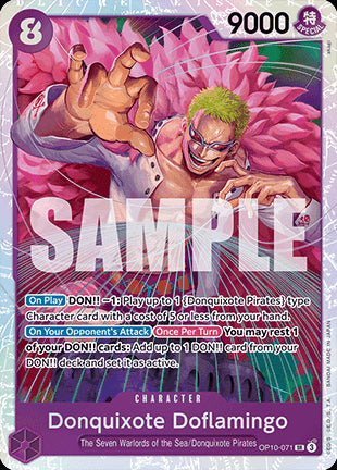 Donquixote Doflamingo (OP10-071) (V.1) OP10 Super Rare Near Mint Englisch