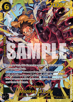 Monkey.D.Luffy (OP10-118) (V.1) OP10 Secret Rare Near Mint Englisch