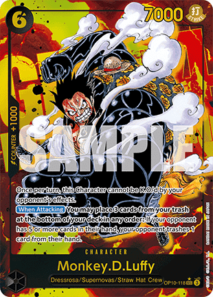 Monkey.D.Luffy (OP10-118) (V.2) OP10 Alternate Art Near Mint Englisch