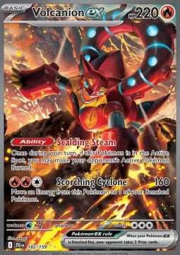 Volcanion ex JTG-182 Special Illustration Rare Light Played Deutsch