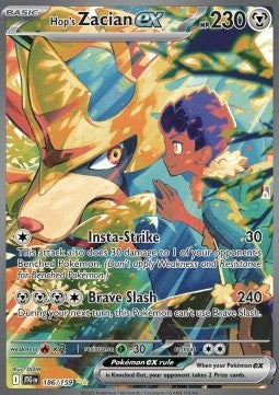 Hops Zacian ex JTG-186 Special Illustration Rare Good Deutsch