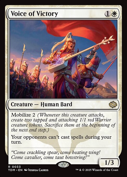 Voice of Victory TDM-33 Rare Near Mint Englisch Foil