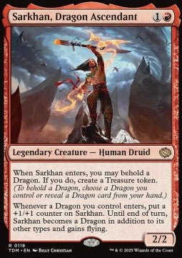 Sarkhan, Dragon Ascendant TDM-118 Rare Near Mint Englisch